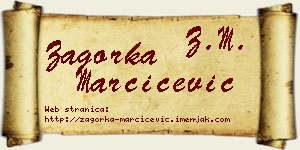 Zagorka Marčićević vizit kartica